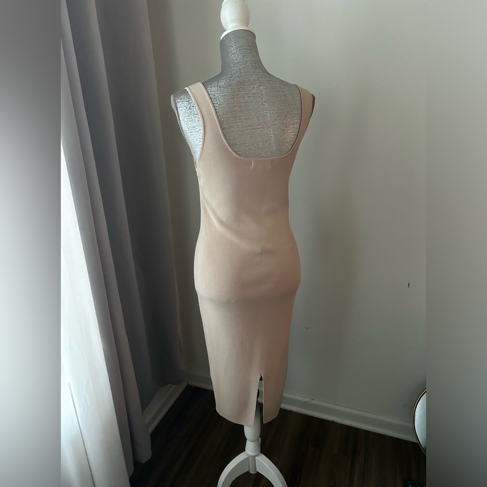 Tan Guess dress, thick quality fabrication.